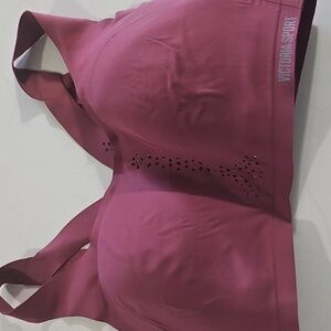 Women's Pink Sports Bra Size 38D, Victoria's Secret, soft mauve color